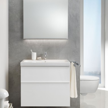 Geberit iCon vannas istaba ar nelielu grīdas plānu Geberit iCon vannas istaba ar nelielu grīdas plānu