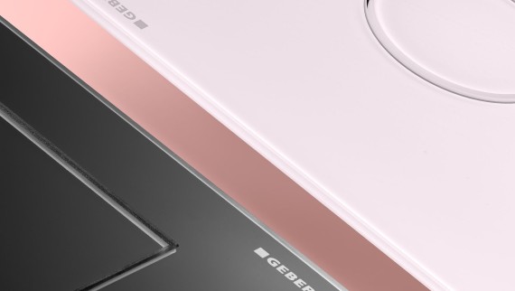 Geberit Sigma40 izpildmehānisma plāksne ar tikai 4 mm dziļumu Geberit Sigma40 izpildmehānisma plāksne ar tikai 4 mm dziļumu