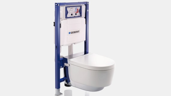 Geberit Duofix elements pie sienas stiprināmam Geberit AquaClean Mera tualetes podam Geberit Duofix elements pie sienas stiprināmam Geberit AquaClean Mera tualetes podam