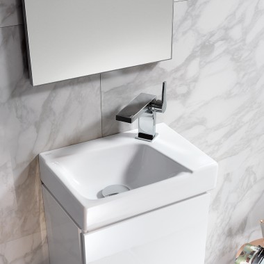 Geberit Xeno² izlietne viesu vannas istabā Geberit Xeno² izlietne viesu vannas istabā