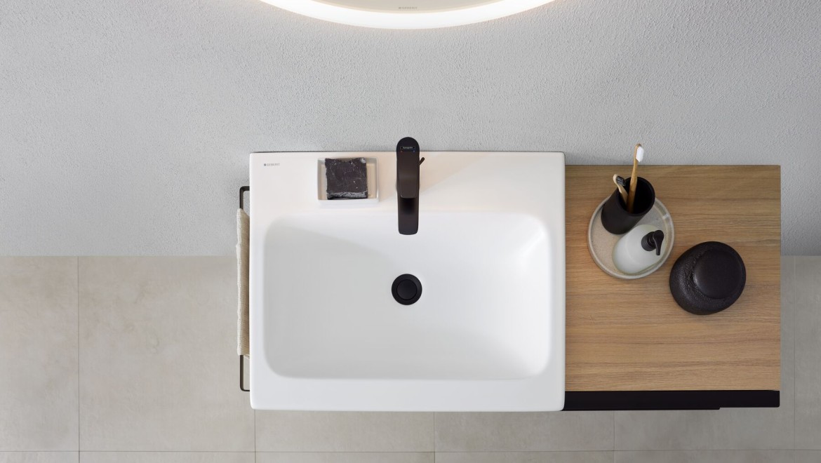 Geberit iCon ozolkoka vannas istabas sērija Geberit iCon ozolkoka vannas istabas sērija