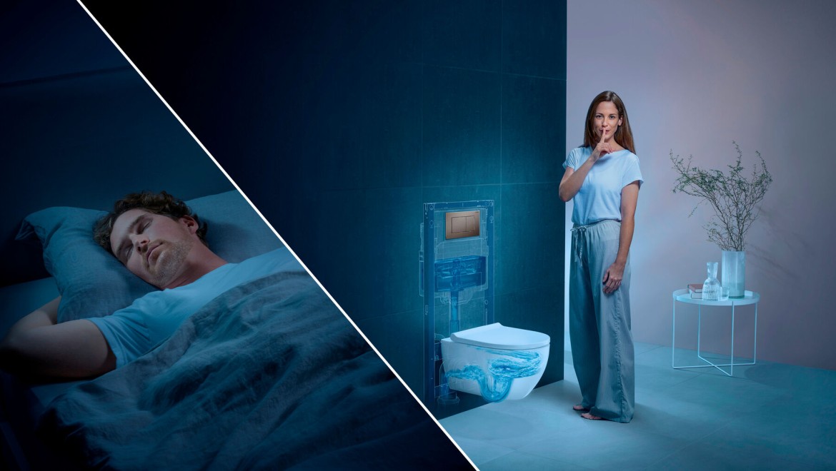 Geberit WC sistēma: Klusā skalošana