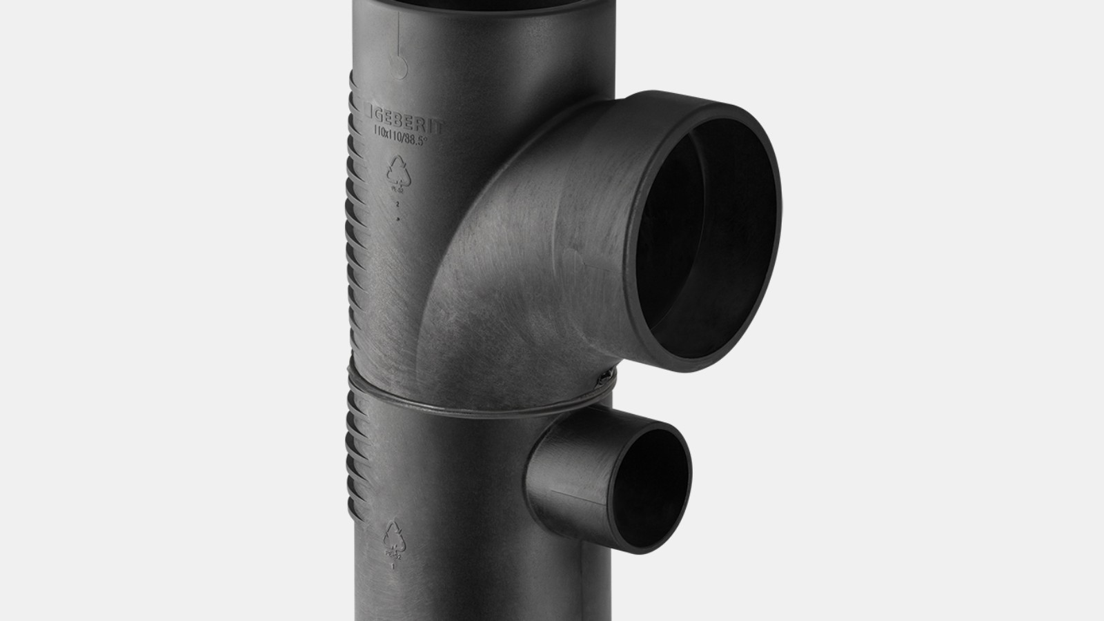Geberit Silent-db20 88,5 °kombinētais caurules līkums Geberit Silent-db20 88,5 °kombinētais caurules līkums