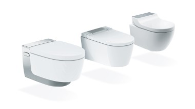 Dažādu modeļu Geberit AquaClean bidē tualetes