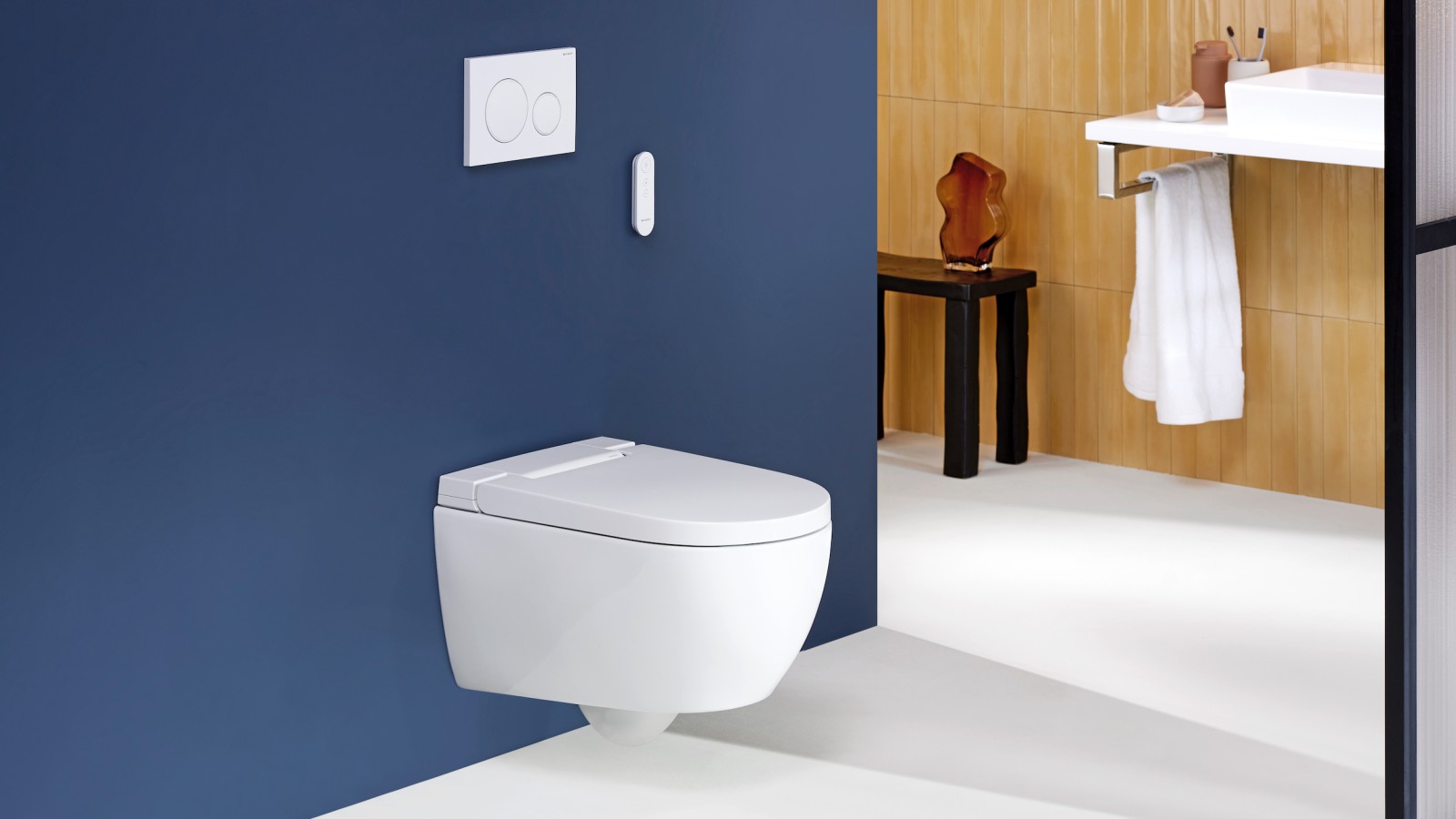 Geberit AquaClean Alba bidē tualetes pods ar vāku