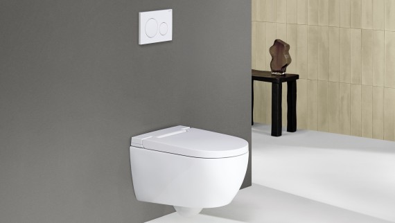 Geberit AquaClean Alba Sigma20 ar tālvadības pulti Geberit AquaClean Alba Sigma20 ar tālvadības pulti