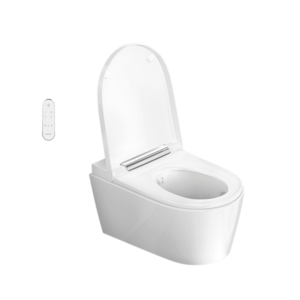 Geberit AquaClean Sela ar atvērtu tualetes poda vāku Geberit AquaClean Sela ar atvērtu tualetes poda vāku