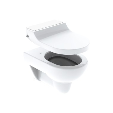 Geberit AquaClean Tuma bidē tualetes pods ar vāku Geberit AquaClean Tuma bidē tualetes pods ar vāku