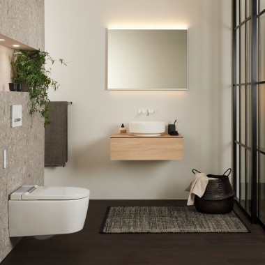 Geberit AquaClean Sela viesnīcā Geberit AquaClean Sela viesnīcā