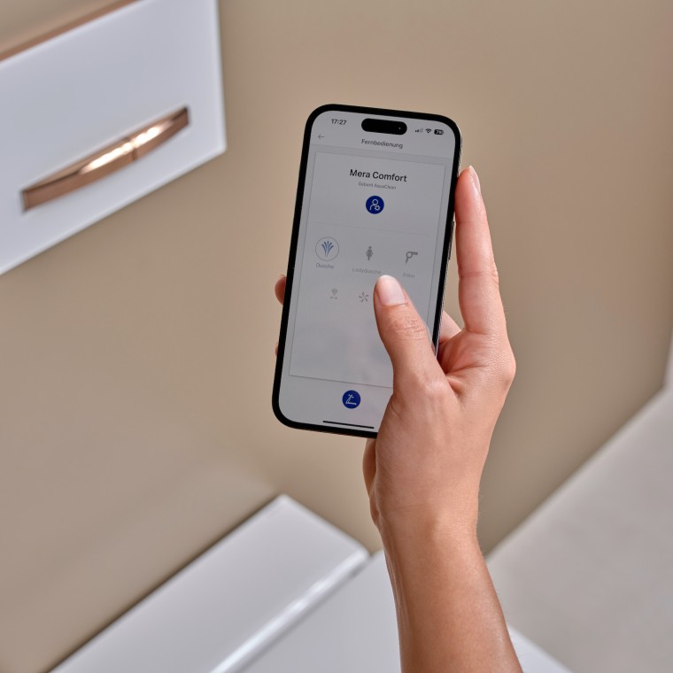 Geberit AquaClean ar Geberit Home lietotni Geberit AquaClean ar Geberit Home lietotni