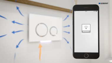 Geberit DuoFresh vadība, izmantojot lietotni