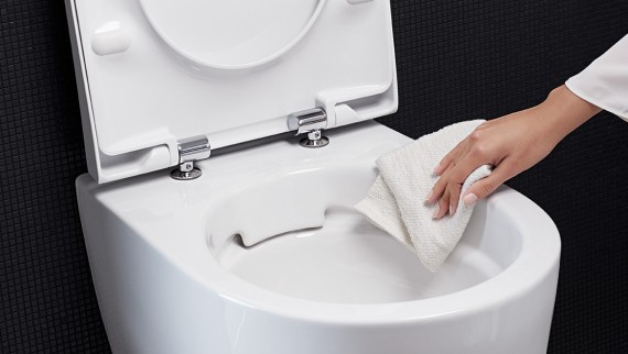Geberit Citterio tualetes pods ar īpašo pārklājumu Geberit Citterio tualetes pods ar īpašo pārklājumu