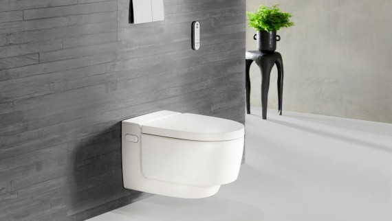 Geberit AquaClean Mera baltā krāsā ar Sigma70 tālvadības pulti
