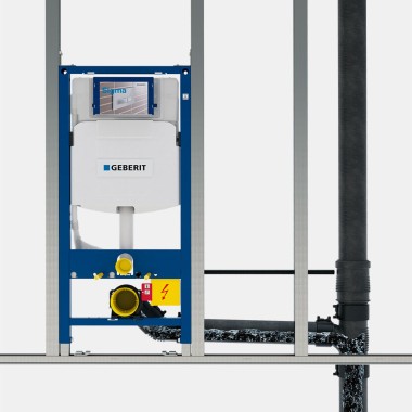 Geberit Duofix uzstādīšanas elements ar kronšteinu un sistēmas statīvu Geberit Duofix uzstādīšanas elements ar kronšteinu un sistēmas statīvu