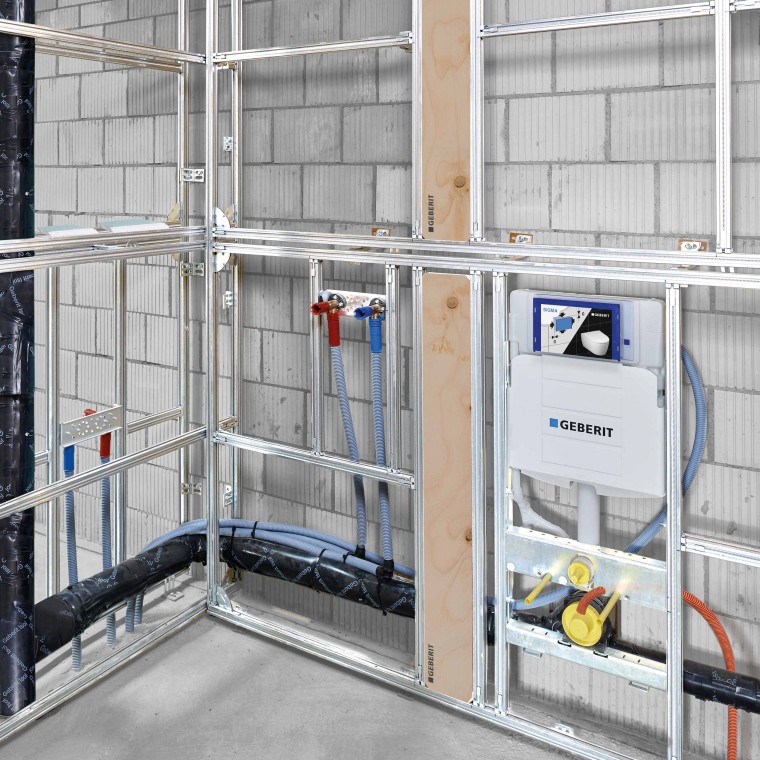 Saliekams Geberit GIS instalācijas modulis pat visneparastākajām konstrukcijas situācijām. Saliekams Geberit GIS instalācijas modulis pat visneparastākajām konstrukcijas situācijām.