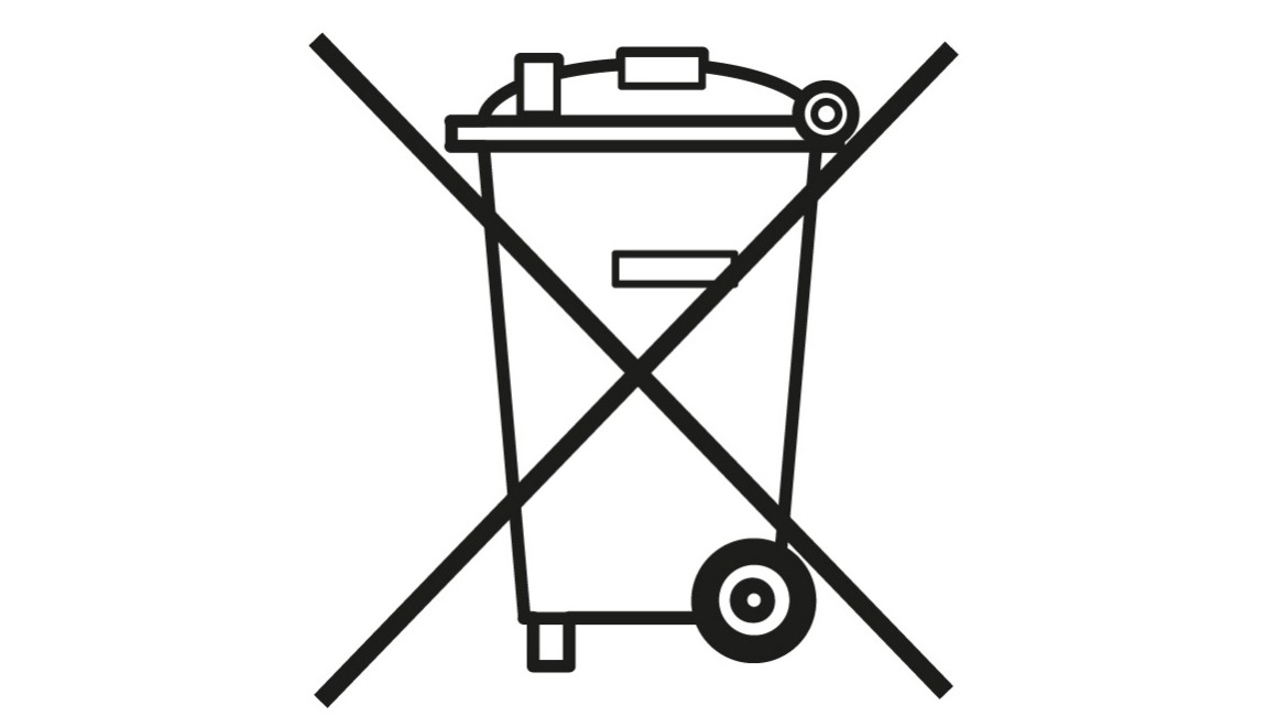 Symbol "Disposal of used batteries" Symbol "Disposal of used batteries"