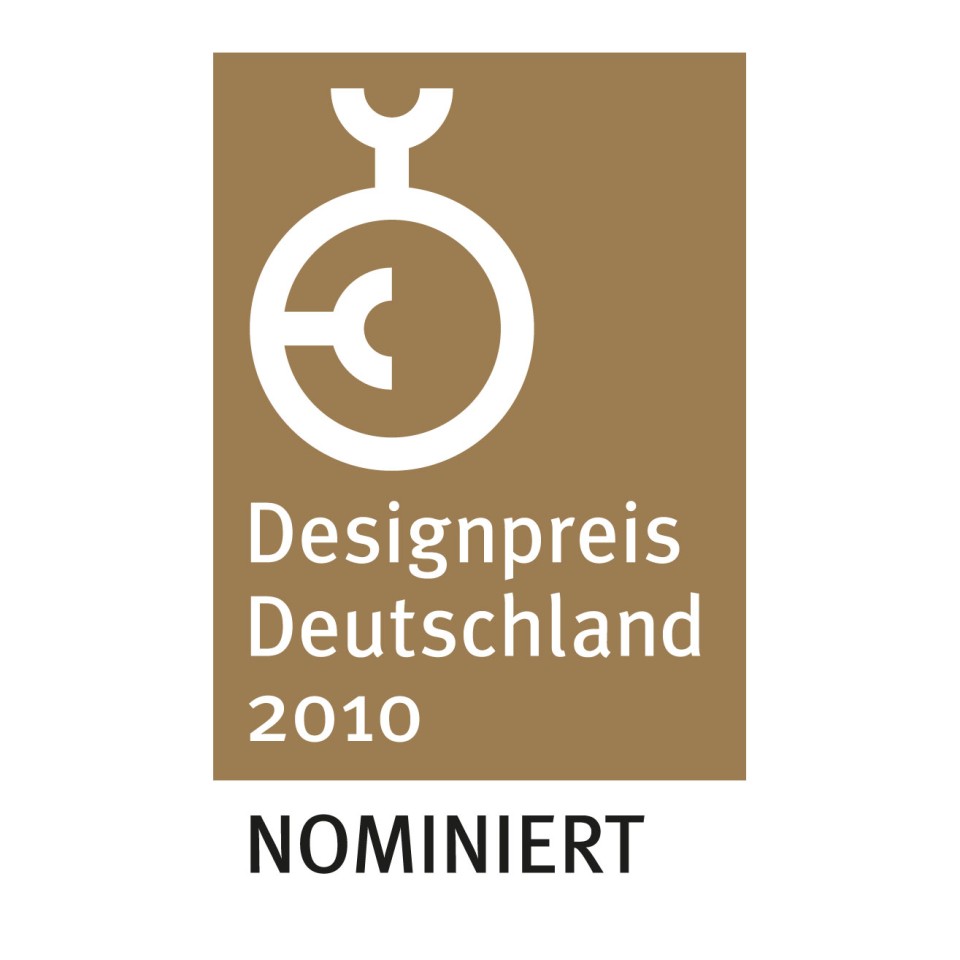 Nominēts 2010. gada Vācijas dizaina balvai Nominēts 2010. gada Vācijas dizaina balvai