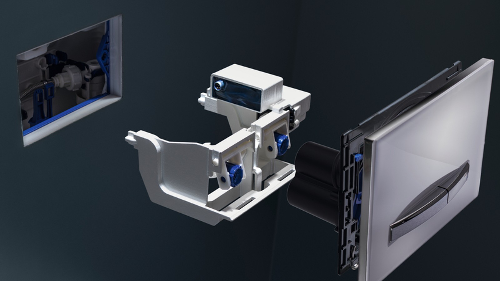 Geberit intervāla sanitārās skalošanas ierīci var viegli uzstādīt jebkurā Geberit Sigma slēptajā tvertnē 12 cm Geberit intervāla sanitārās skalošanas ierīci var viegli uzstādīt jebkurā Geberit Sigma slēptajā tvertnē 12 cm