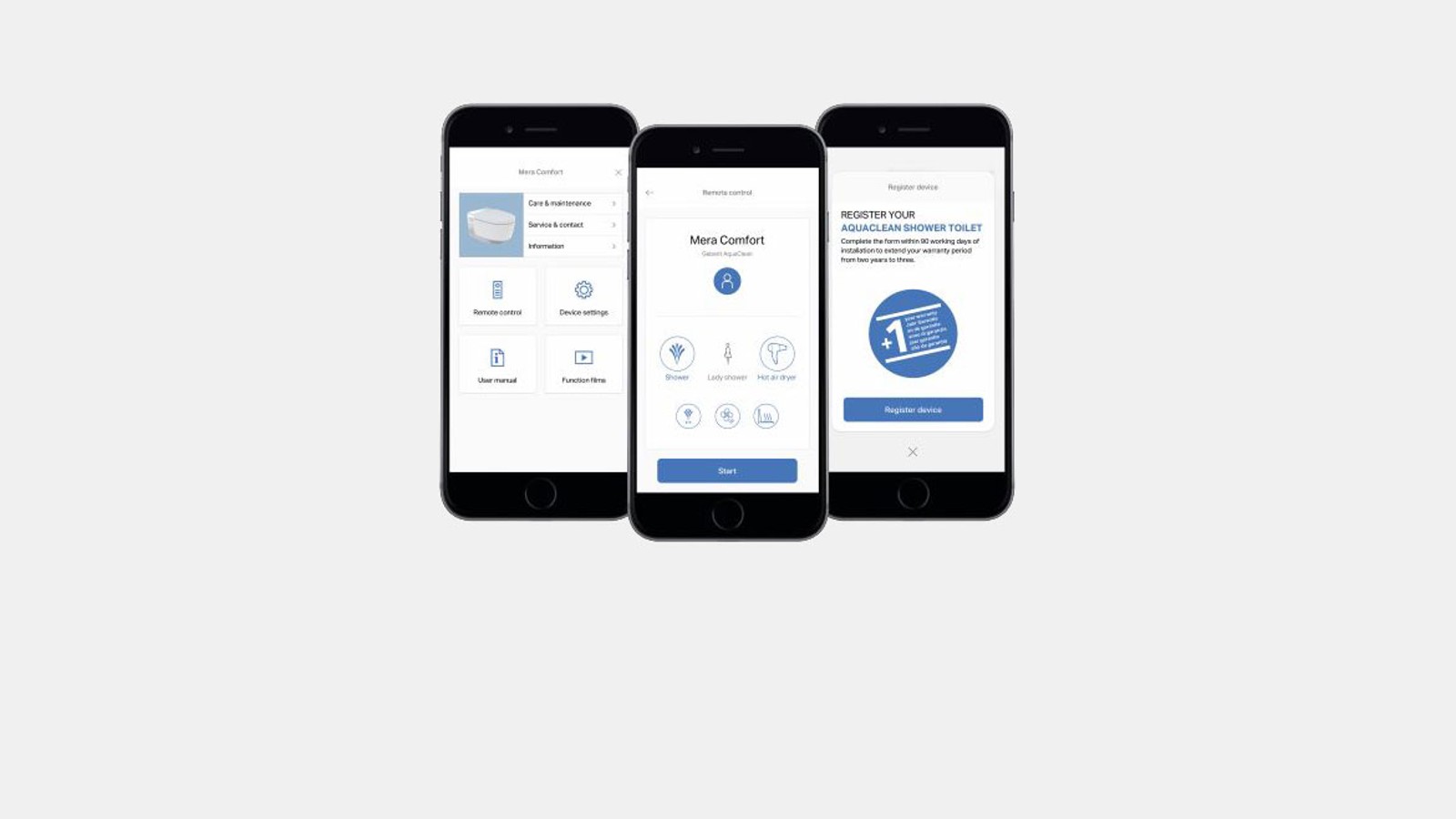 Geberit Home displeja lapas Geberit Home displeja lapas