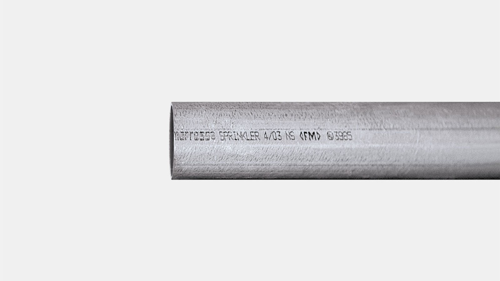 Geberit Mapress cinkota tērauda sistēmas caurule, cinkota gan no iekšpuses, gan ārpuses