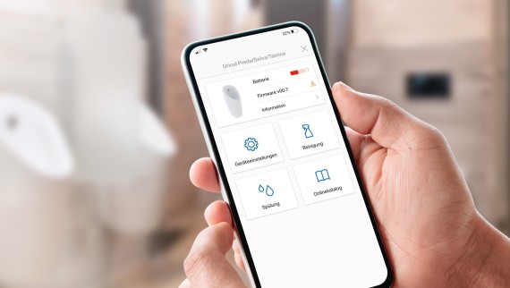 Geberit Control App — rīku pārskats Geberit Control App — rīku pārskats