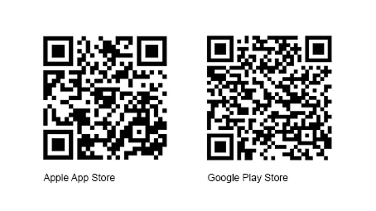 iOS & Android QR codes