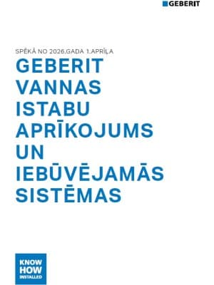 Geberit vannas istabas aprīkojums 2026 Geberit vannas istabas aprīkojums 2026