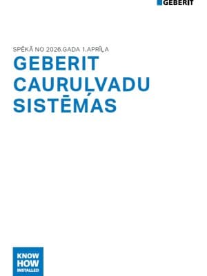 Geberit cauruļvadu sistēmas Geberit cauruļvadu sistēmas
