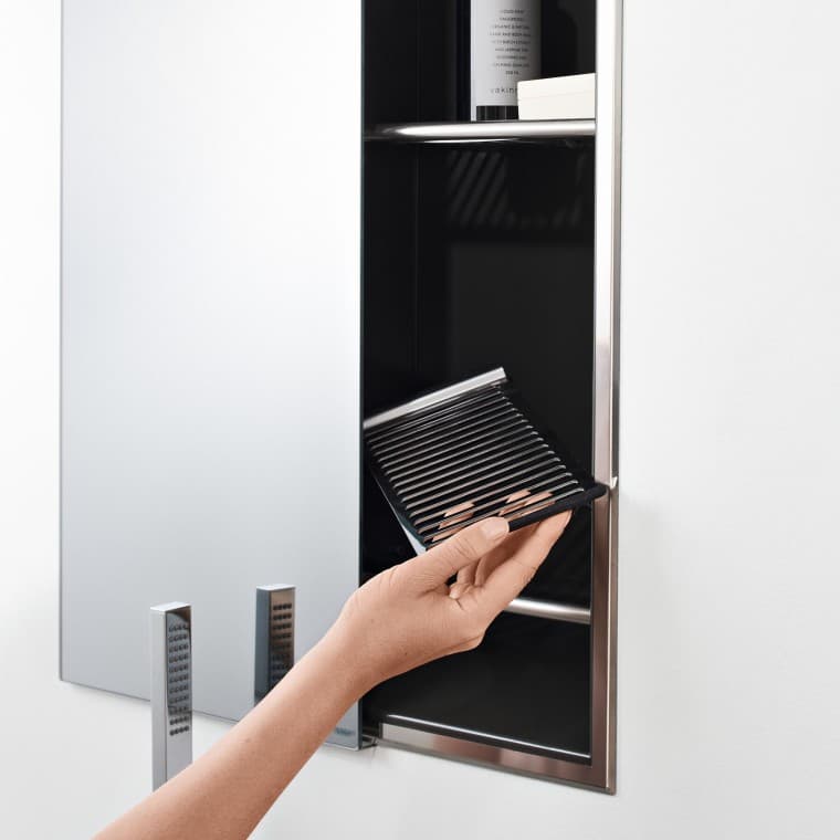 Nišas kārba uzglabāšanai tumši pelēkā krāsā Nišas kārba uzglabāšanai tumši pelēkā krāsā