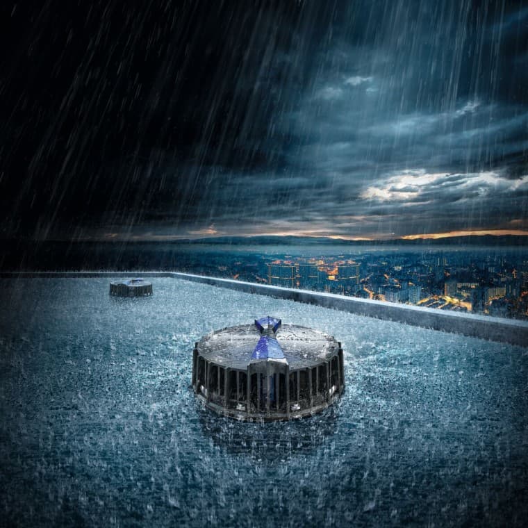 Aktīva jumta noteksistēma ar Geberit Pluvia Aktīva jumta noteksistēma ar Geberit Pluvia