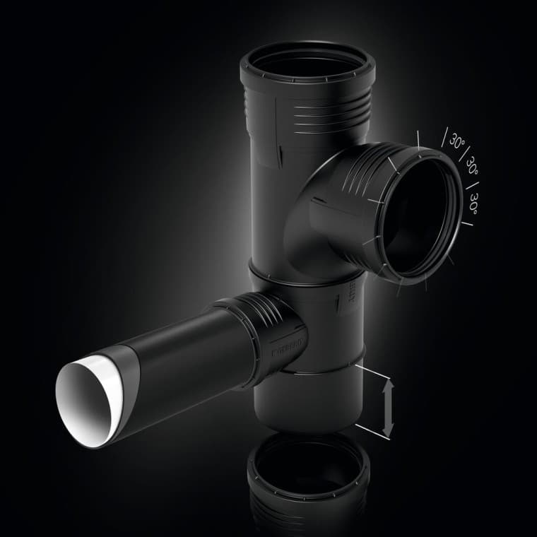 Geberit Silent-PP īpašais veidgabals Geberit Silent-PP īpašais veidgabals