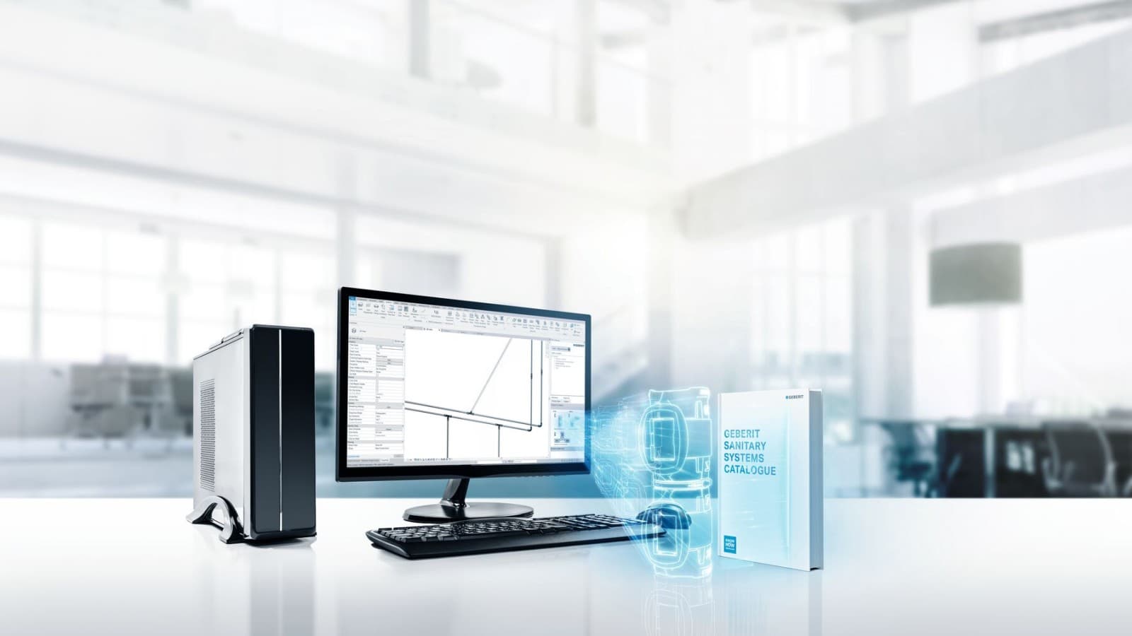 Modernākais BIM ar tiešu savienojumu ar Geberit produktu informācijas pārvaldības sistēmu Modernākais BIM ar tiešu savienojumu ar Geberit produktu informācijas pārvaldības sistēmu